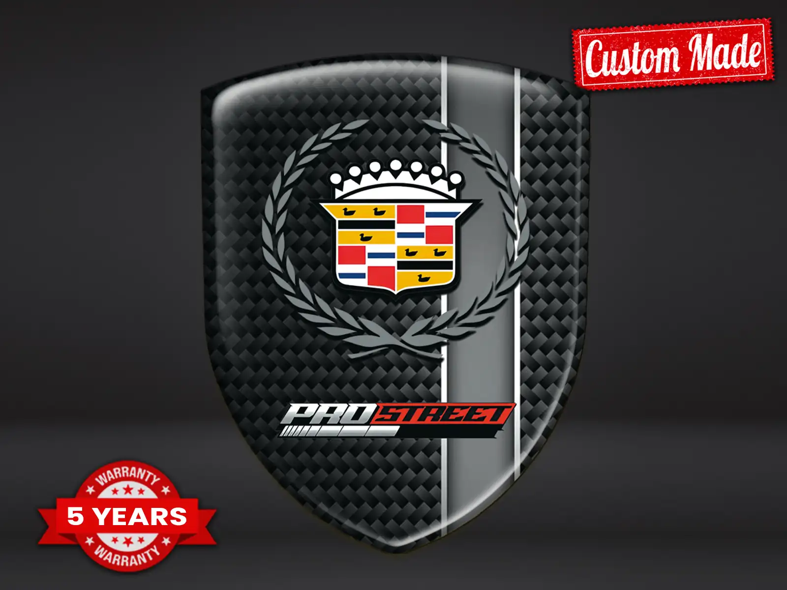 Cadillac Badges Silicone Auto Pro Max Résistants Stylé Design